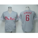 mlb philadephia phillies #6 hoeard grey[cool base]