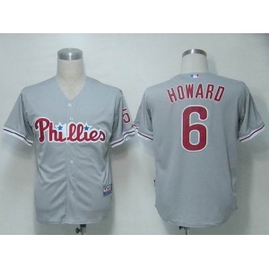 mlb philadephia phillies #6 hoeard grey[cool base]