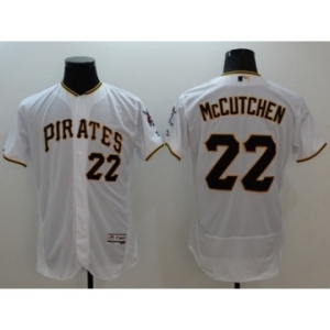 Men Pittsburgh Pirates #22 Andrew McCutchen Majestic white Flexbase Authentic Collection Player Jersey