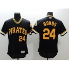 Men Pittsburgh Pirates #24 Barry Bonds Majestic black Flexbase Authentic Collection Cooperstown Player Jersey