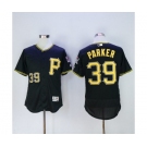 Men Pittsburgh Pirates #39 dave parker Majestic Black Flexbase Authentic Collection Player Jersey