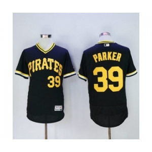 Men Pittsburgh Pirates #39 dave parker Majestic black Flexbase Authentic Collection Cooperstown Player Jersey