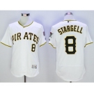 Men Pittsburgh Pirates #8 Willie Stargell Majestic white Flexbase Authentic Collection Player Jersey