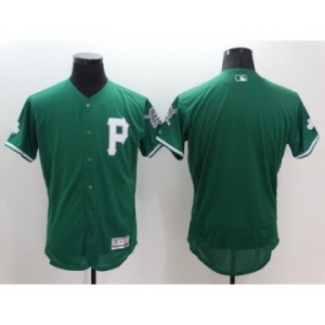 Men Pittsburgh Pirates blank Majestic green Flexbase Authentic Collection Jersey