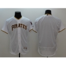 Men Pittsburgh Pirates blank Majestic white Flexbase Authentic Collection Player Jersey