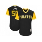 Men's 2017 Little League World Series Pirates #50 Jameson Taillon J-Mo Black Jersey