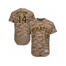 Men's Majestic Pittsburgh Pirates #14 Ryan Vogelsong Camo Flexbase Authentic Collection MLB Jersey