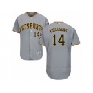 Men's Majestic Pittsburgh Pirates #14 Ryan Vogelsong Grey Flexbase Authentic Collection MLB Jersey