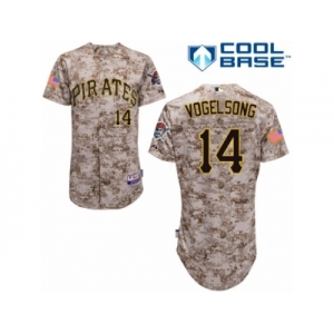 Men's Majestic Pittsburgh Pirates #14 Ryan Vogelsong Replica Camo Alternate Cool Base MLB Jersey