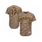 Men's Majestic Pittsburgh Pirates #17 Matt Joyce Camo Flexbase Authentic Collection MLB Jersey