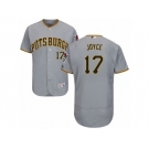 Men's Majestic Pittsburgh Pirates #17 Matt Joyce Grey Flexbase Authentic Collection MLB Jersey