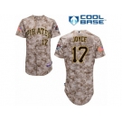 Men's Majestic Pittsburgh Pirates #17 Matt Joyce Replica Camo Alternate Cool Base MLB Jersey