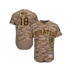 Men's Majestic Pittsburgh Pirates #18 Jon Niese Camo Flexbase Authentic Collection MLB Jersey