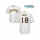 Men's Majestic Pittsburgh Pirates #18 Jon Niese Replica White Home Cool Base MLB Jersey