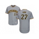 Men's Majestic Pittsburgh Pirates #27 Jung-ho Kang Grey Flexbase Authentic Collection MLB Jersey