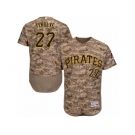 Men's Majestic Pittsburgh Pirates #27 Kent Tekulve Camo Flexbase Authentic Collection MLB Jersey