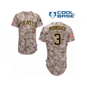 Men's Majestic Pittsburgh Pirates #3 Sean Rodriguez Authentic Camo Alternate Cool Base MLB Jersey