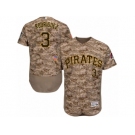 Men's Majestic Pittsburgh Pirates #3 Sean Rodriguez Camo Flexbase Authentic Collection MLB Jersey