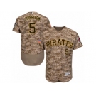 Men's Majestic Pittsburgh Pirates #5 Josh Harrison Camo Flexbase Authentic Collection MLB Jersey