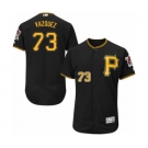 Men's Majestic Pittsburgh Pirates #73 Felipe Vazquez Black Alternate Flex Base Authentic Collection MLB Jersey