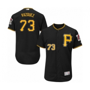 Men's Majestic Pittsburgh Pirates #73 Felipe Vazquez Black Alternate Flex Base Authentic Collection MLB Jersey