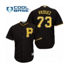 Men's Majestic Pittsburgh Pirates #73 Felipe Vazquez Replica Black Alternate Cool Base MLB Jersey