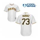 Men's Majestic Pittsburgh Pirates #73 Felipe Vazquez Replica White Home Cool Base MLB Jersey