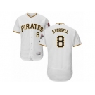 Men's Majestic Pittsburgh Pirates #8 Willie Stargell White Flexbase Authentic Collection MLB Jersey