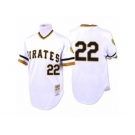 Men's Mitchell and Ness 1971 Pittsburgh Pirates #22 Andrew McCutchen Replica White Throwback MLB Jersey