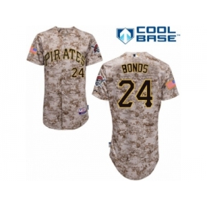 Men's Mitchell and Ness Pittsburgh Pirates #24 Barry Bonds Authentic White Throwback MLB Jersey