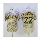 Men's Pittsburgh Pirates #22 Andrew McCutchen Majestic Camo Flexbase Authentic Collection Player Jersey