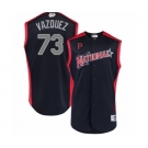 Men's Pittsburgh Pirates #73 Felipe Vazquez Authentic Navy Blue National League 2019 Baseball All-Star Jersey