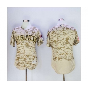 Men's Pittsburgh Pirates Blank Majestic Camo Flexbase Authentic Collection Jersey