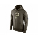 Men's Pittsburgh Pirates Nike Olive Salute To Service KO Performance Hoodie