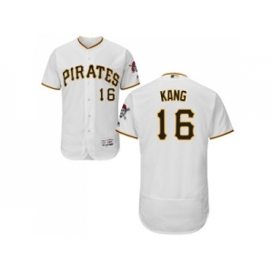 Pittsburgh Pirates #16 Jung-ho Kang White Flexbase Authentic Collection Stitched MLB Jersey