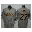 Pittsburgh Pirates #27 Jung-ho Kang Grey New Cool Base Stitched Baseball Jersey