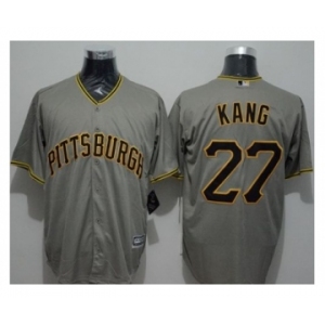 Pittsburgh Pirates #27 Jung-ho Kang Grey New Cool Base Stitched Baseball Jersey