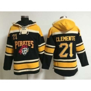 mlb jerseys pittsburgh pirates #21 clemente black[pullover hooded sweatshirt]