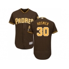Men San Diego Padres #30 Eric Hosmer Brown Flexbase Authentic Collection Stitched MLB Jersey