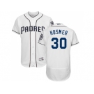 Men San Diego Padres #30 Eric Hosmer White Flexbase Authentic Collection Stitched MLB Jersey