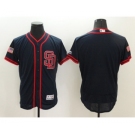Men San Diego Padres Blank Majestic Navy 2016 Independence Day Stars & Stripes Flex Base Team Jersey