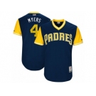 Men's 2017 Little League World Series Padres #4 Wil Meyers Myers Navy Jersey