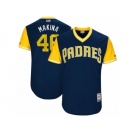 Men's 2017 Little League World Series Padres #46 Jhoulys Chacin Makina Navy Jersey