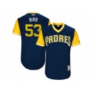 Men's 2017 Little League World Series Padres #53 Christian Friedrich Bird Navy Jersey