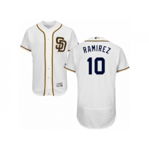 Men's Majestic San Diego Padres #10 Alexei Ramirez White Flexbase Authentic Collection MLB Jersey