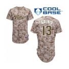 Men's Majestic San Diego Padres #13 Freddy Galvis Replica Camo Alternate 2 Cool Base MLB Jersey