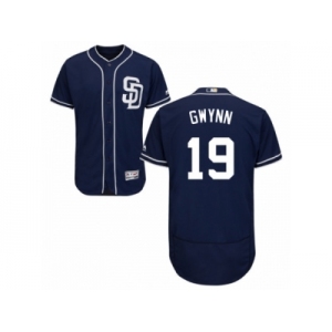 Men's Majestic San Diego Padres #19 Tony Gwynn Navy Blue Flexbase Authentic Collection MLB Jersey