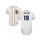 Men's Majestic San Diego Padres #19 Tony Gwynn White Flexbase Authentic Collection MLB Jersey