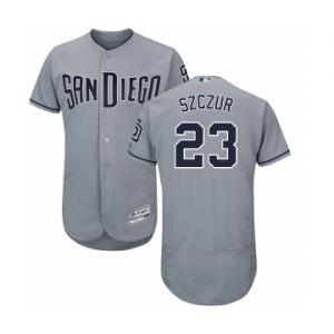 Men's Majestic San Diego Padres #23 Matt Szczur Authentic Grey Road Cool Base MLB Jersey