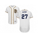 Men's Majestic San Diego Padres #27 Matt Kemp White Flexbase Authentic Collection MLB Jersey